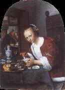 Jan Steen The oysters eater oil painting artist